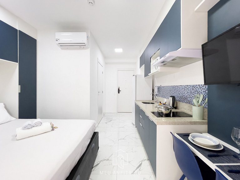 27m² | Studio c/ Balcón | Piscina | 300m Metro