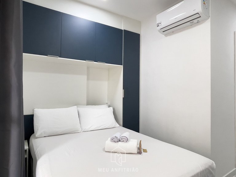 27m² | Studio c/ Varanda | Piscina | 300m Metrô