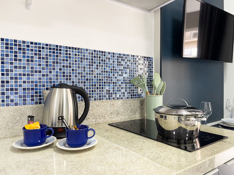 27m² | Studio c/ Balcón | Piscina | 300m Metro