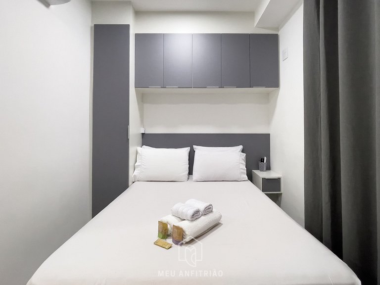Studio 23m² | Garagem | Varanda | 300m Metrô