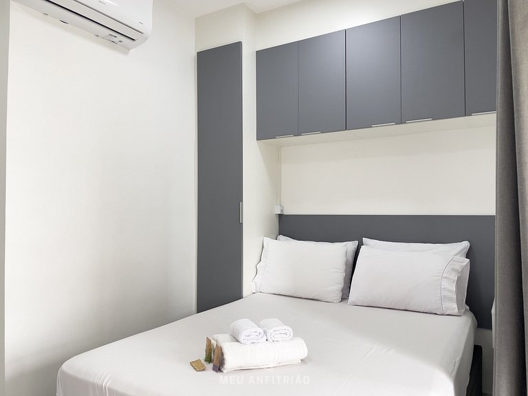 Studio 23m² | Garagem | Varanda | 300m Metrô