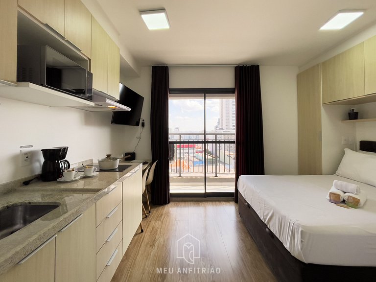 Studio 23m² | Balcón | Piscina | Metro a 250 m