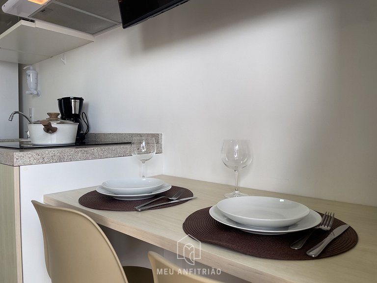 Studio 23m² | Balcón | Piscina | Metro a 250 m