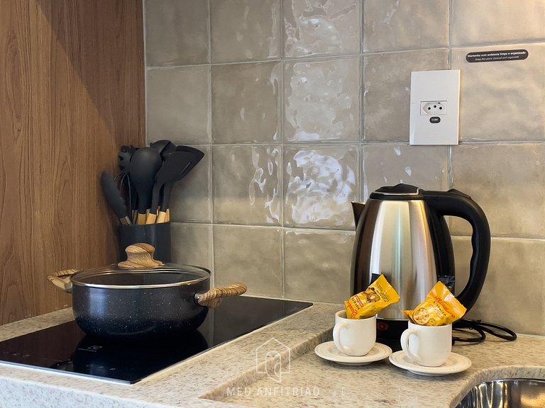 24m² | Piscina y gimnasio | Vista | Metro a 450m