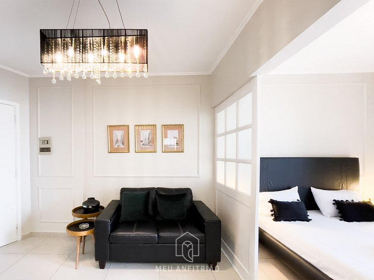 30m² | Varanda e vista | Piscina | Perto da Luz