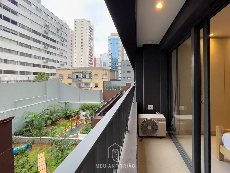 Studio 29m² | Piscina | Coworking | Av. Paulista